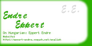 endre eppert business card